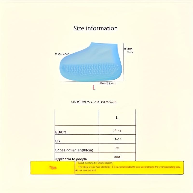 1 Pair of Unisex Shoe Covers: Waterproof, Slip-Resistant, Reusable, Durable, Elastic, and Easy to Clean!