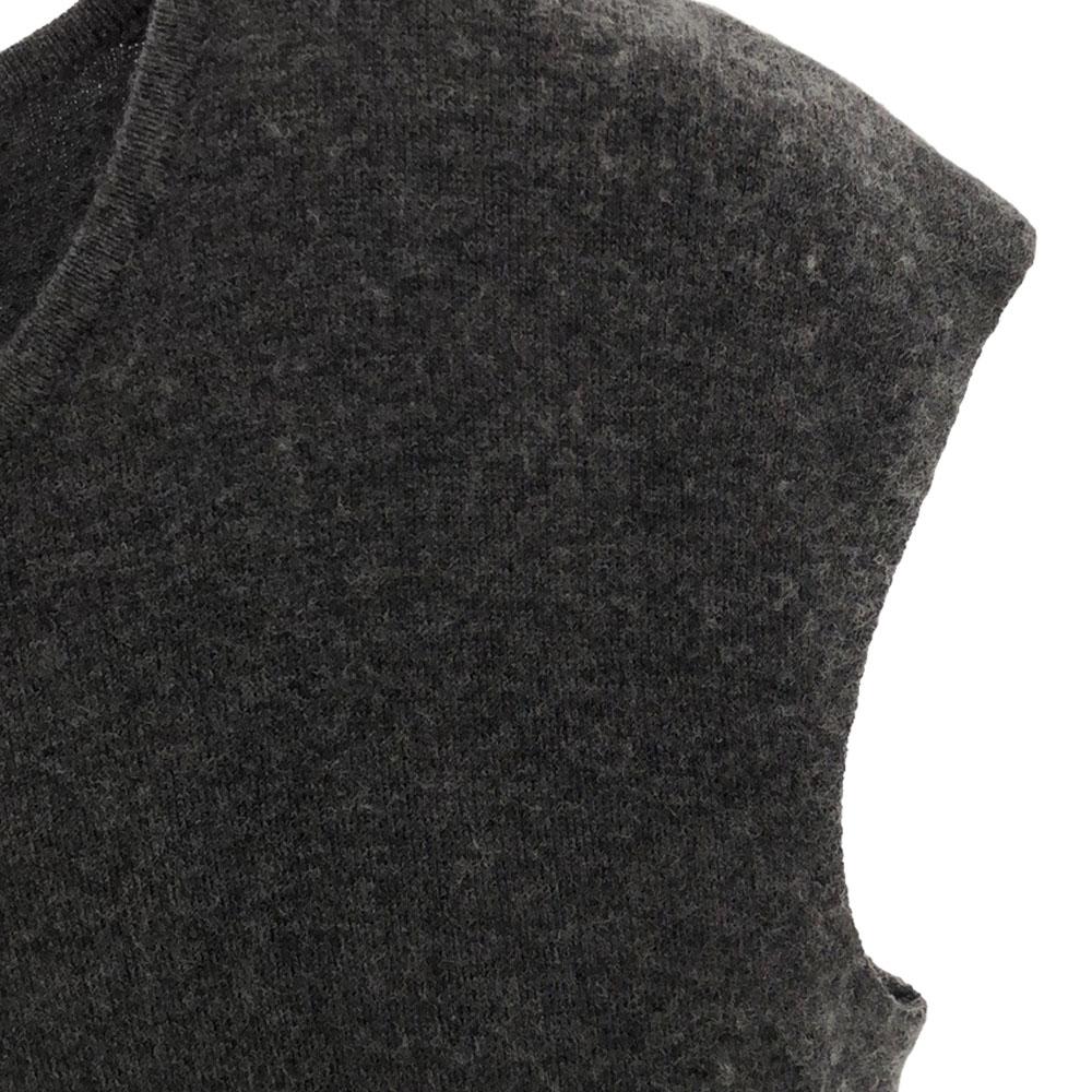 Max Mara Studio Silk Blend No Sleeve Knit One Piece S Gray Women Used