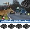4Pcs Deer Warning Whistles Device Plastic Deer Repelling Whistles Mini 3-Hole Car Whistle Save Deer Whistle Animal Alert Device