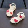 Sandalen Neue Kindersandalen für Mädchen Koreanische Mode Offene Zehenpartie Rutschfest Strandsandalen Lässig Bequem Weiche Sohle Kinderschuhe