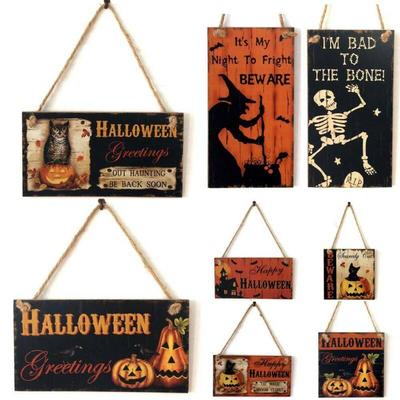 Decorazioni per feste in legno da 10 * 20 cm per Halloween, decorazioni perfette per interni ed esterni, decorazioni per feste per eventi