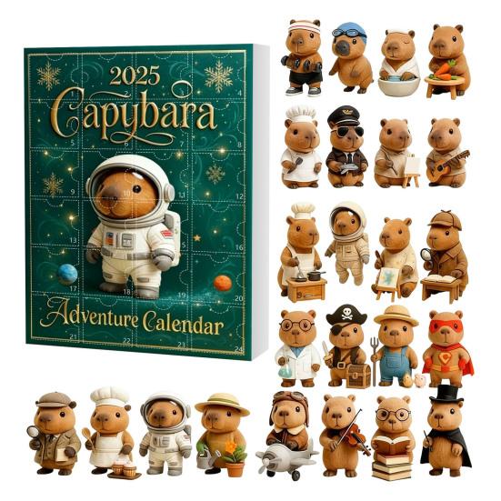 

Юшенг Різдвяний Підвіс Мультяшна Капібара Форма Прикраса 24 Дні Різдвяний Календар Зворотного Відліку Святковий Декор C