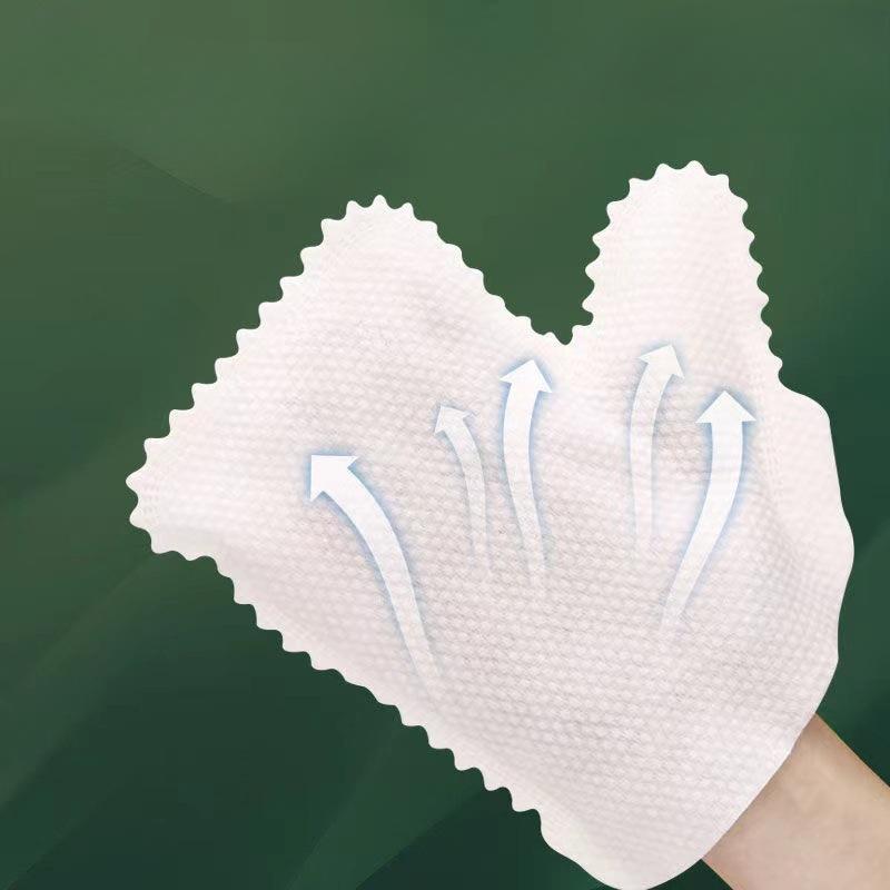 50pcs/pack Cleaning Cloth Household Gloves Non-woven Cloth Gloves Dishwashing Cloth Gloves Disposable Kitchen Gloves