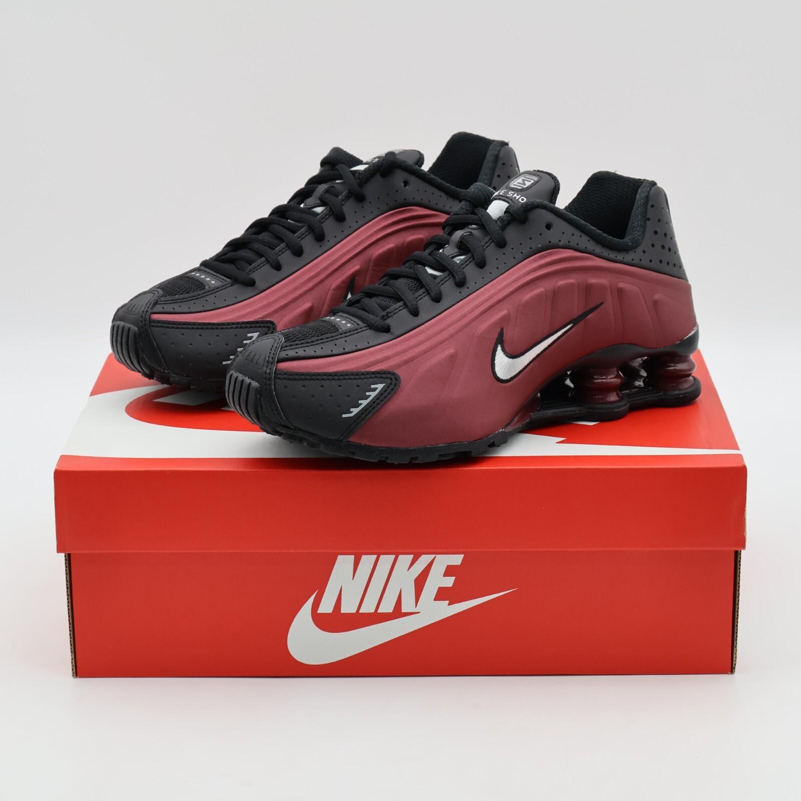 AR3565-009 Nike Shox R4 Black Metallic Silver Team Red (Women s) 6W