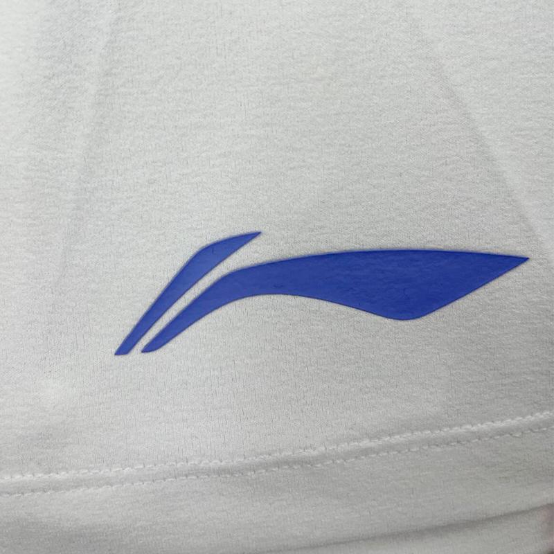 Li-Ning Summer Solid Color Comfortable Fashion Quick-Dry Cotton Feel Short Sleeve T-Shirt Men Tops White AHSV049-2