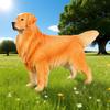 Realistic Large-Size Heart Dog Model: Golden Retriever, Bulldog, Pit Bull for Home or Car Decoration