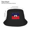 Haiti Grunge Flag Bucket Hat For Woman Beach  Floppy Hat Casual Lightweight For Outdoor Sport Fishing Hat Bob Hat
