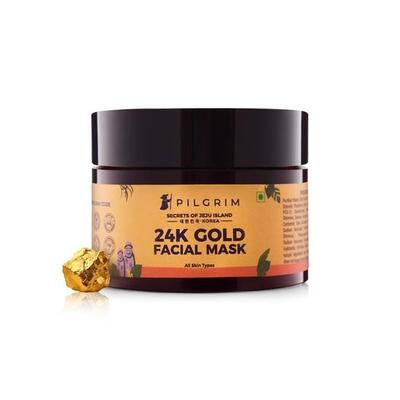 Pilgrim 24K Gold Face Mask for Glowing Skin | 24K Gold Face Pack for Glowing Skin, Skin Hydrating| For All Skin Types | For Men & Women | 50gm