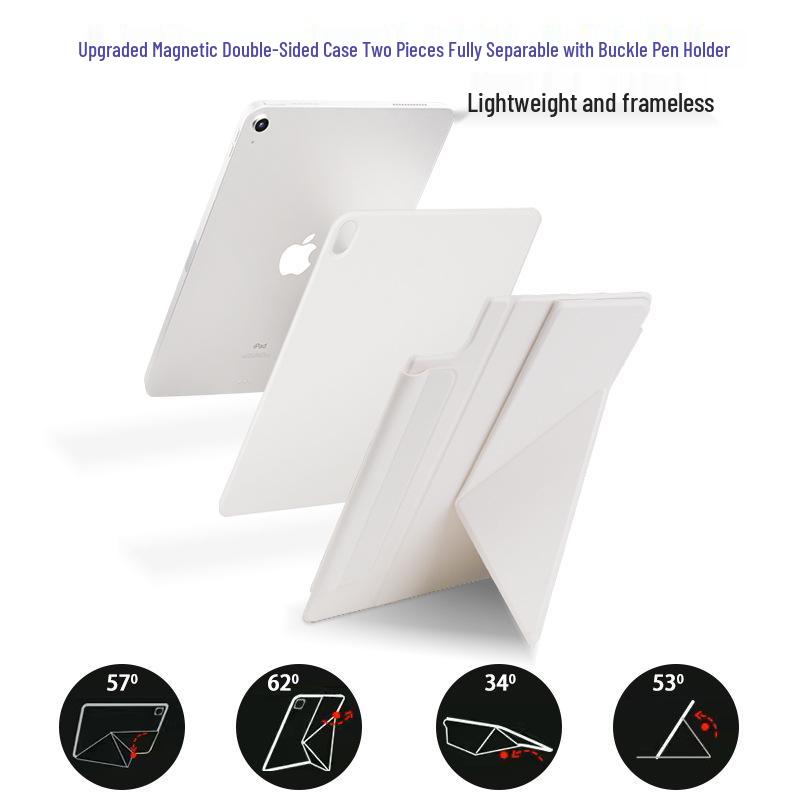 Ultra-Slim Magnetic Dual-Sided Buckle Case with Horizontal & Vertical Stand for iPad & Huawei MatePad