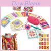 Colorido e Criativo O Conjunto de Cartões Granny Square Apresentando 50 Designs Tricotados Únicos