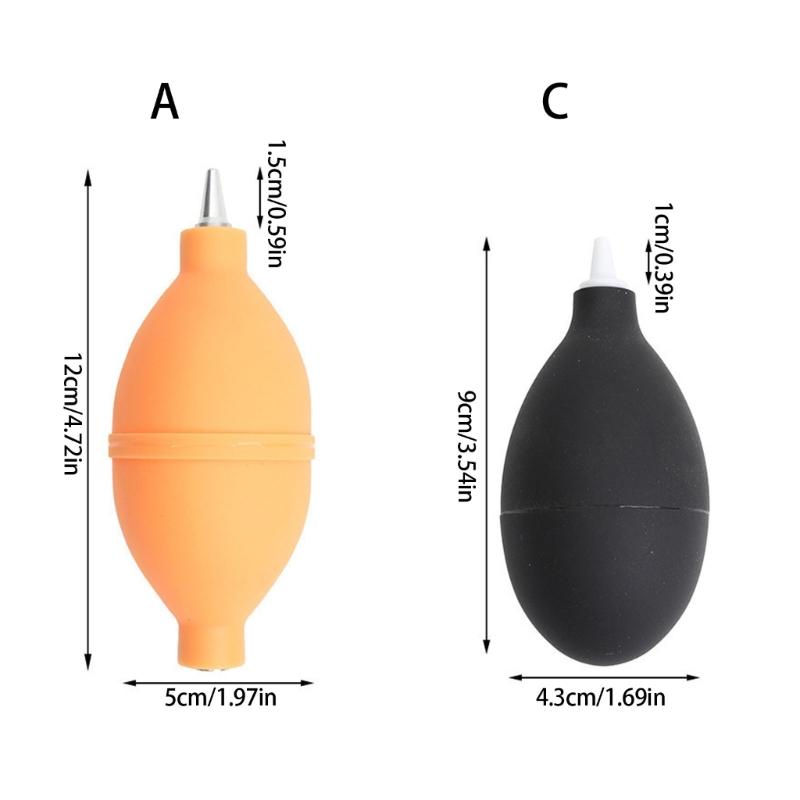 Portable Air Blower Dust Remover Ball with Plastic/Metal Nozzle Safely Removes Dust From Mobile Camera Lens