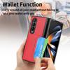 Card Holder Slim Protection Fashion Leather Case For Samsung Galaxy Z Fold 4 Fold3 Fold4 Fold2 Zfold4 Fold 3 2 5g Phone Bag