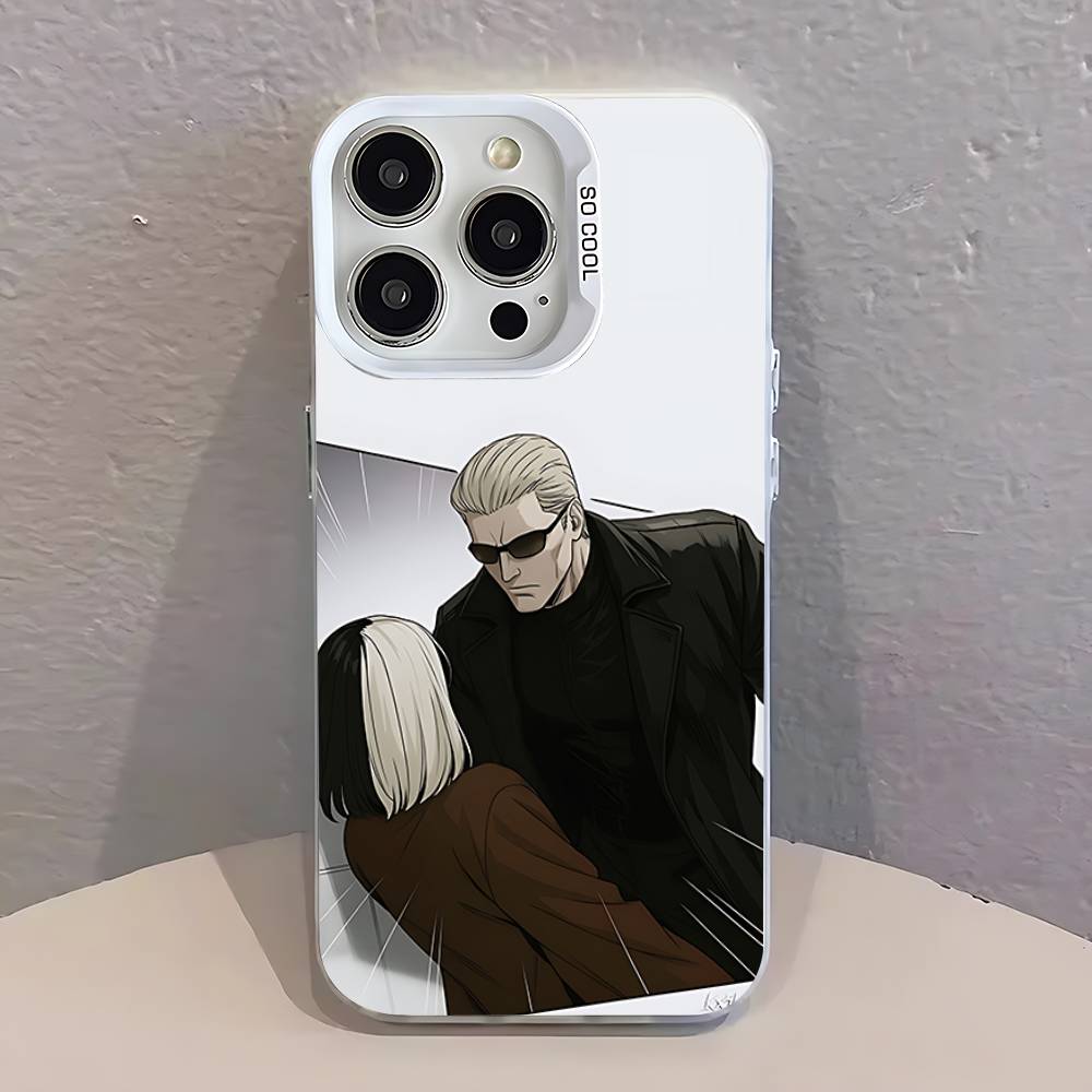 

Albert W-Wesker cool Phone Case For iPhone 17,16,13,12,11,15,14,Pro,Max,Plus,SE4,Air,Mini White IMD Matte iPhone15PROMAX