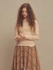 SETSETSET Slim Fit Off-Shoulder T-Shirt Beige