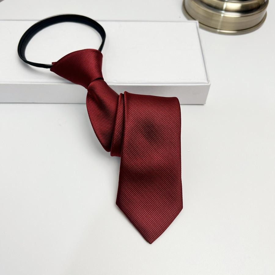 Herren Krawatte Saphirblau Einfarbig Lässig 5 cm Schmale Version Monochrom Reißverschluss Typ Freihändig Einzug Druck