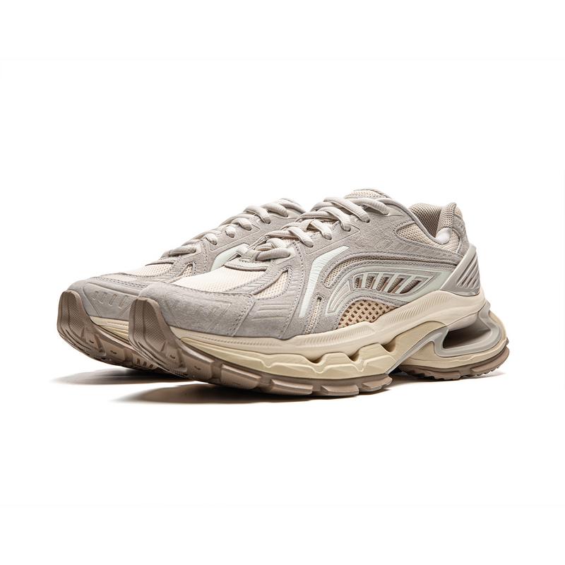 New LiNing Low-Top Casual Shoes Men's Light Gray AZGU061-1