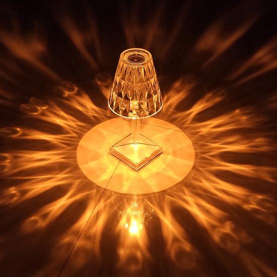 Table Lamp High Romantic LED Acrylic Brightness Adjustable Crystal Touch Control Atmosphere Night
