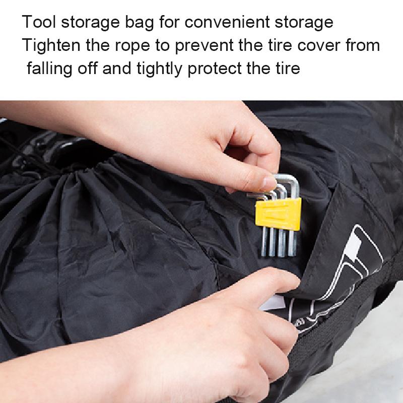 Universal S/L Spare Tire Cover Case Polyester Car Tyre Storage Bags Automobile Tyre Accessories Auto Vehicle Wheel Protector