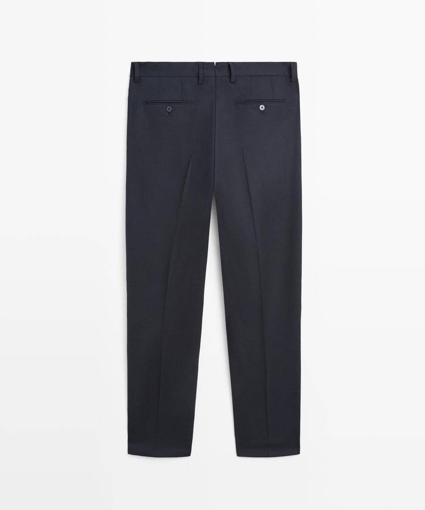 Masimodutti Wool Blend Suit Pants