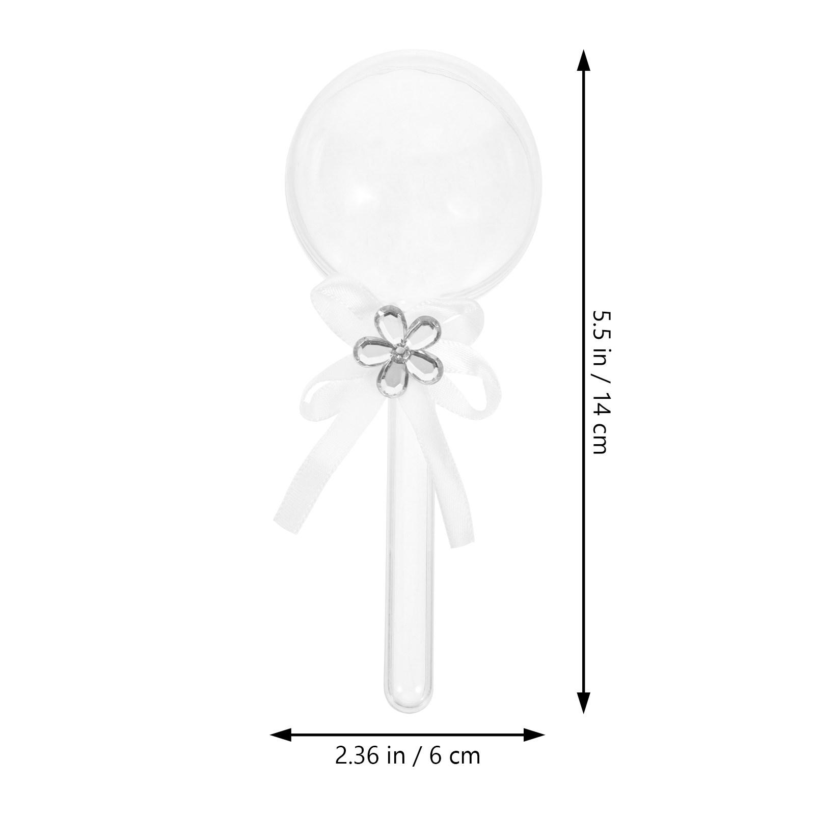 

12Pcs Lollipop-Shaped Clear Candy Boxes Wedding Favor Boxes Plastic Candy Containers for Bridal Shower Party Goodies Chocolate other прозрачный