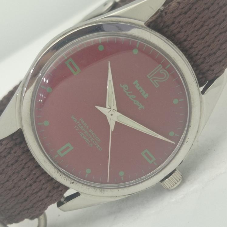 

USED HMT PILOT INDIAN MENS MECHANICAL WATCH a412045-1 Sku004-a412045