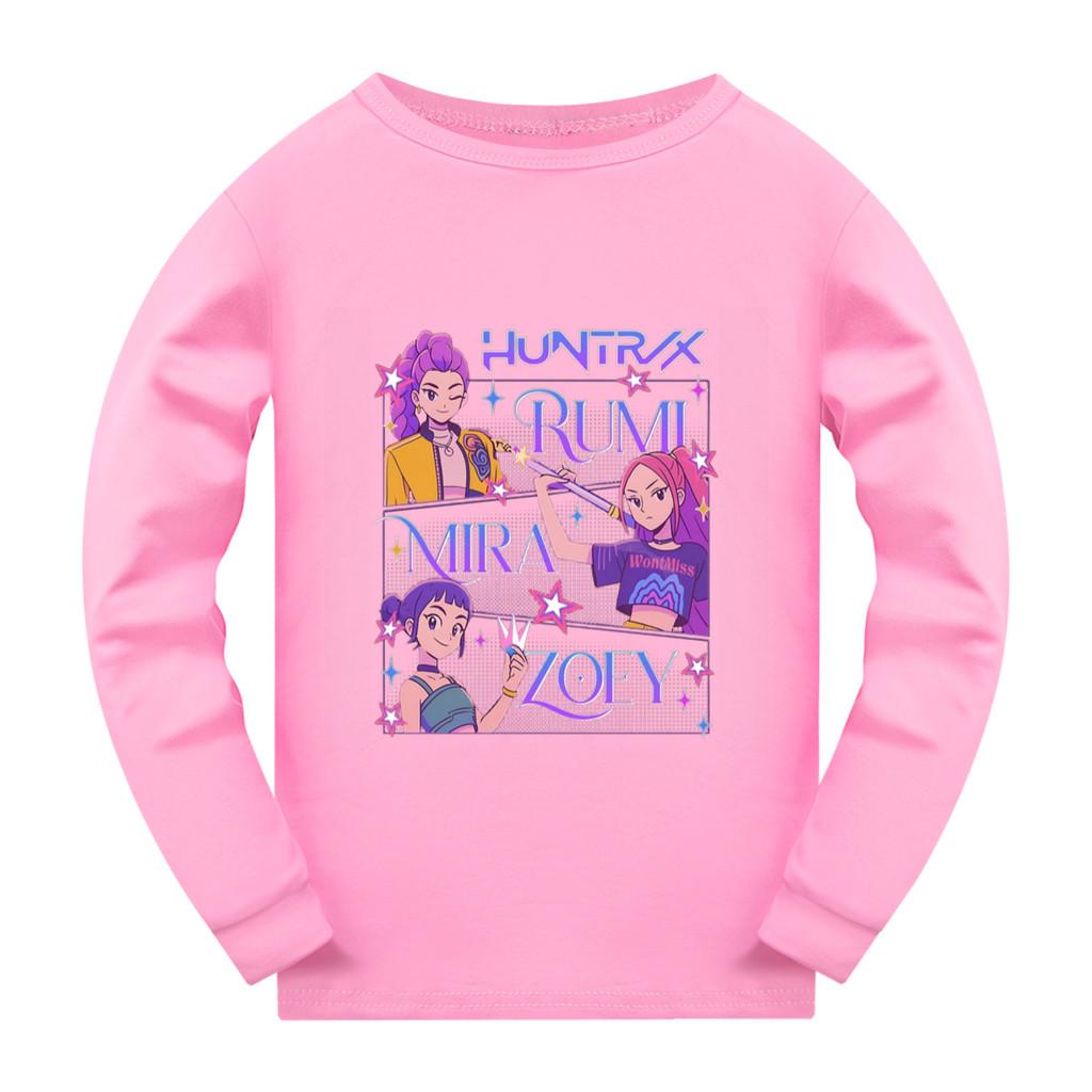 5021 Kids Girls Rumi Zoey Mira Super Star Print Long Sleeves T-Shirt