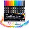 Dreamy Sparkle Dual-Line Contour Pen,8/12/24/36/48/60 Colors Outline Marker,0.08-0.12in Precision Tip,Quick-Dry Ink for Drawing,Coloring & DIY Crafts