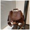Womens Pu Small Square Handbag With Magnetic Closure For Daily Commuting And Street Style Fashion