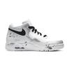 Nike Flight Legacy Junjie 2026 Scarpe da Basket Vintage Mid-top Uomo Nero Bianco Grigio Argento BQ4212-101(Team861-2026)