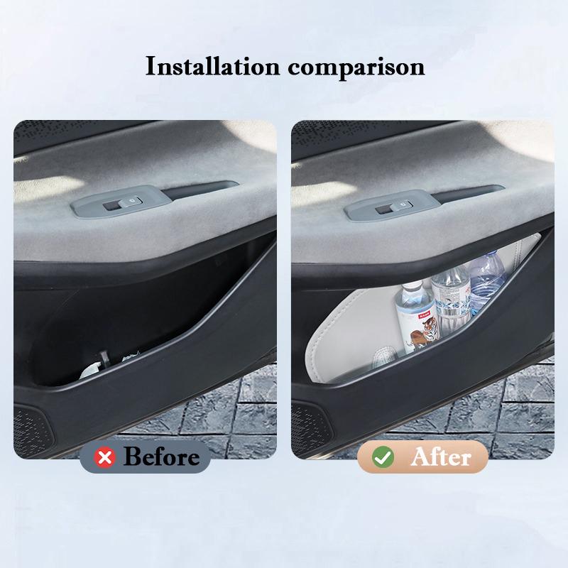 Car Door Slot Storage Pad Leather Door Groove Protective Mat Storage Barrel For Lynk & Co 08 2026 2026 2026 Interior Accessories