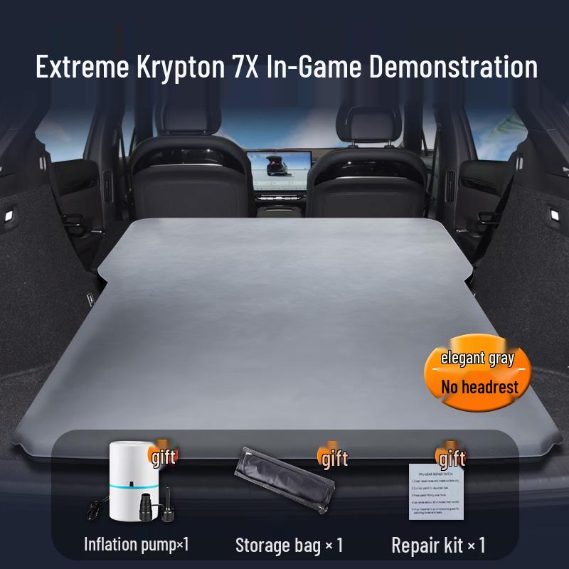 Jike 7x Compatible Car Sleeping Mat: Mattress for Rear Seat & Trunk