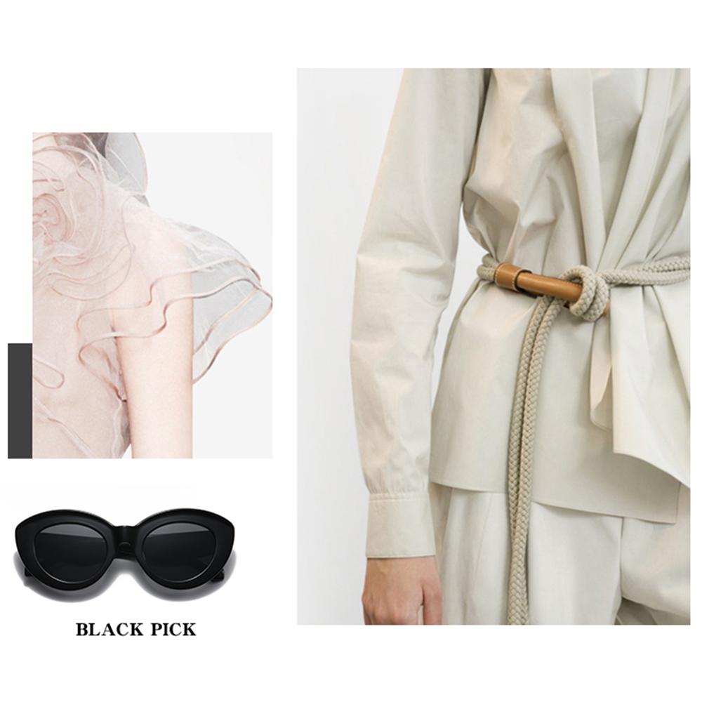 Chic Eyewear Retro Oversized Sunglasses Oval Sun Glasses Sun Glasses Thick Frame