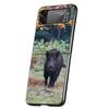 Luxury Phone Case For Samsung Galaxy Z Flip 3 4 5 6 Hard Black Folding PC For Samsung Z Flip3 Flip4 Flip5 Cover Animal Wild Boar