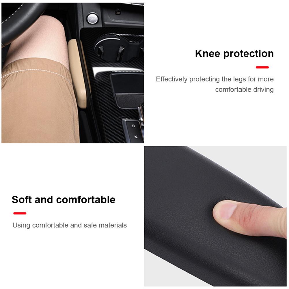 Soft Elbow Pad Pillow Comfortable Car Interior Pillow Cushion PU Car Knee Pad Cushion Center Console Knee Pillow Car Accessories