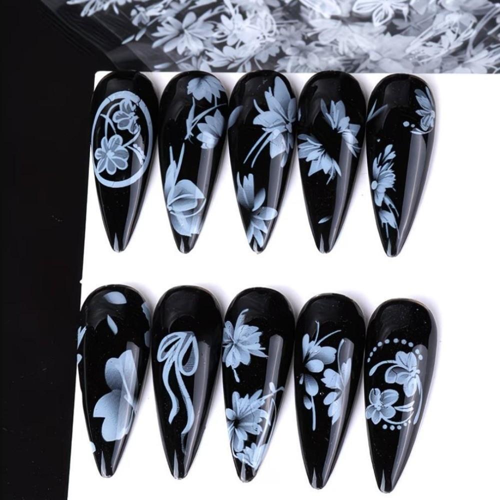 Lace Design Nail Foils Laser Nail Art Stickers Professional Nail Decorations  Manicure DIY