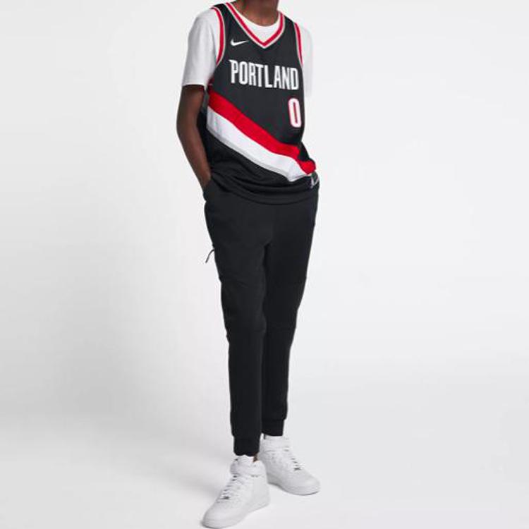 Nike NBA Damian Lillard Icon Edition Swingman Trikot - Portland Trail Blazers Herren Trikot Schwarz 864505-010