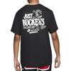 Nike Back Basketball Graffiti Printing Short Sleeve Black Men's CD0959-010
