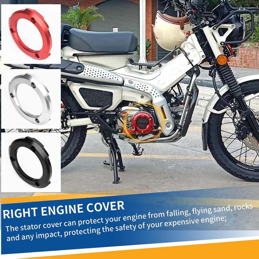 Midimttop Right Crankcase Cover Ring Crash Pad Slider Protector for Honda MONKEY125 DAX125 SUPER