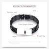Simple Bracelet Geometric Cross Men's Bracelet Black and White Watch Chain Female