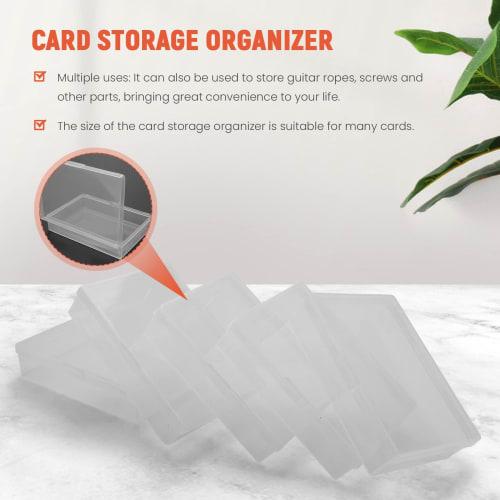 Aqevn 10-Piece Playing Card Box, Trading Card Case, Card Storage Organizer, Clear Card Case, for Gaming Cards, Plastic Storage Box