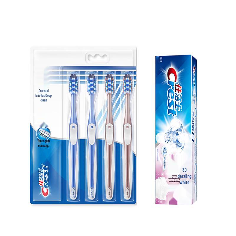 Crest All-in-One Toothbrush & 3D White Toothpaste Bundle