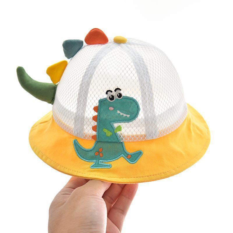 

Dinosaur Baby Sun Hat With Breathable Mesh For Summer Outdoor Play жёлтый