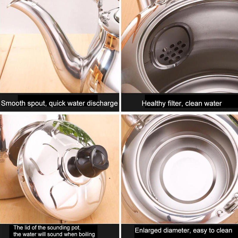 Stainless steel kettle with heat resistant handle for all kitchens for cooking on water | water kettles