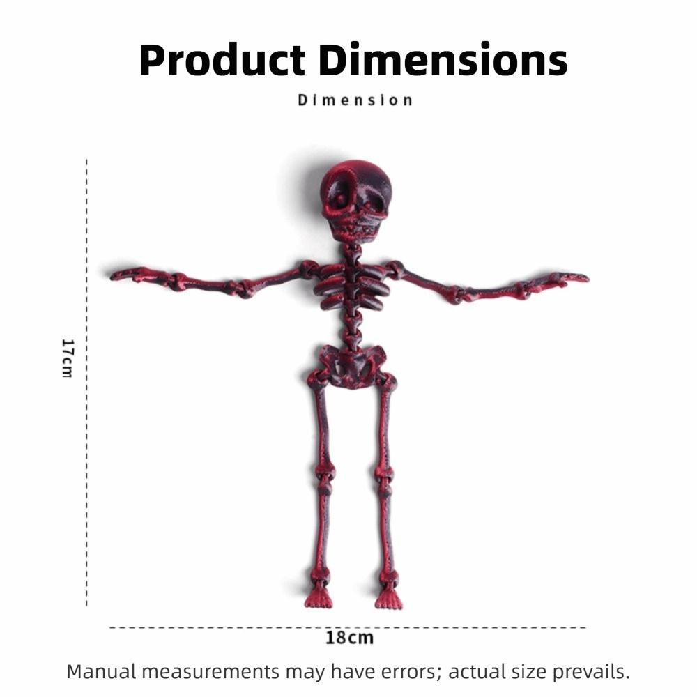 Poseable Skeleton Refrigerator Magnets Movable Joints Decorative Magnets  Office Decor