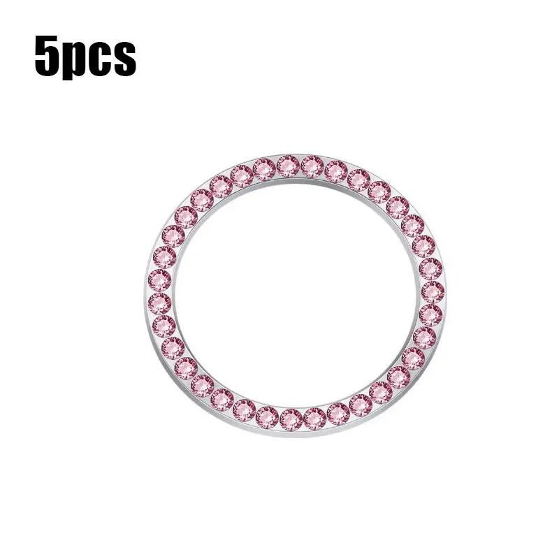 Universal One-click Start Bling Decor Decal Car Ignition Start Button Diamond Rhinestone 3D Metal Stickers Decor Auto Motorcycle