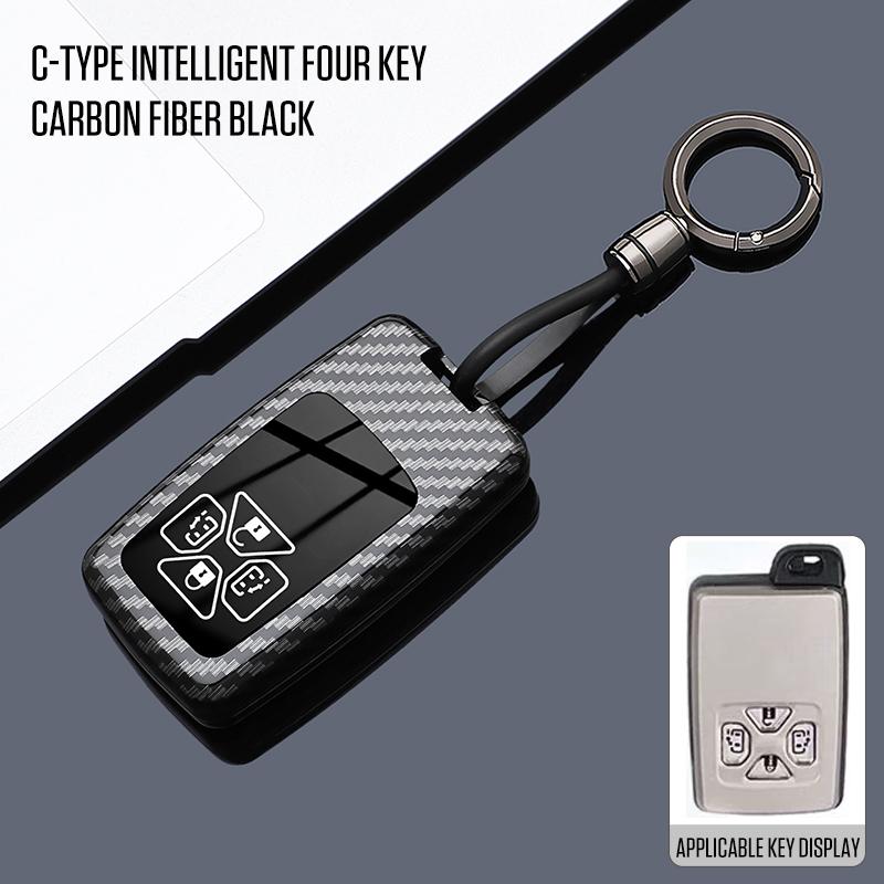 2 3 4 5 Buttons ABS Carbon Style Car Key Case Cover Fob for Toyotay Alphard Vellfire Previa Estima Isis Noah Voxy Tarago Yaris