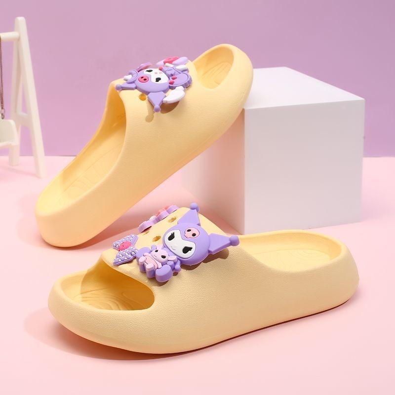 Cute Cartoon Character Summer Slippers For Girls With Soft Non-slip Eva Sole In Multiple Colors