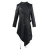 Men Irregular Cosplay Costumes Punk Gothic Steampunk Long Sleeve Hooded  Street Punk Vintage Jackets Irregular Trench Coat New