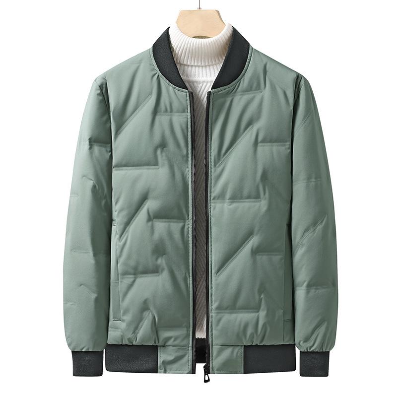 

Winter down jacket men s outdoor warm stand-up collar solid color bread suit youth versatile slim fit comfortable men s jacket men 5XL