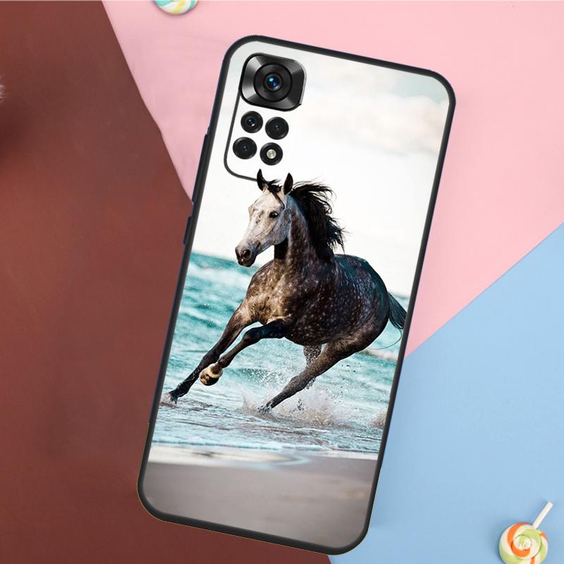Coque Cheval au Galop Pour Xiaomi Redmi Note 13 Pro 14 12 11 9 10 9S 10S 11S 12S Redmi 10C 12C 13C 14C Étui